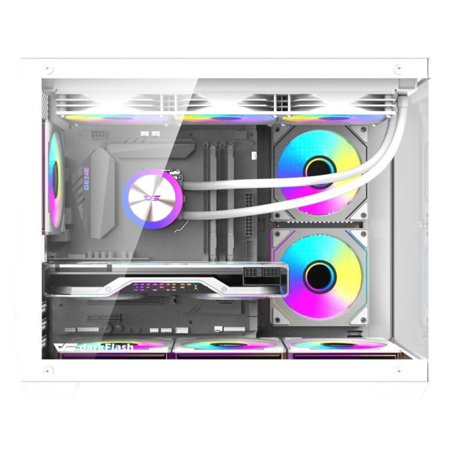 CASE MINITOWER MATX W/O PSU/B275 PRO WHITE DARK FLASH