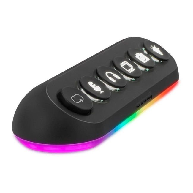 USB-Хаб Streamplify HUB DECK 5-RGB-EU-F, чорний
