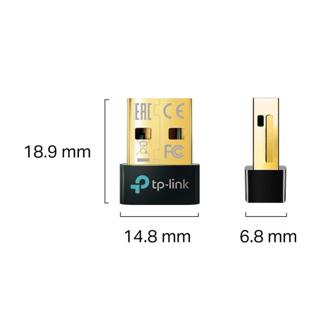 Bluetooth 5.0 Nano USB адаптер, UB500 TP-LINK