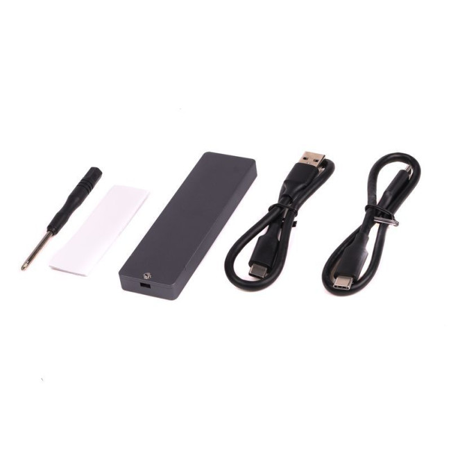 Зовнішня кишеня M.2 (NVMe&NGFF), USB 3.1, чорна