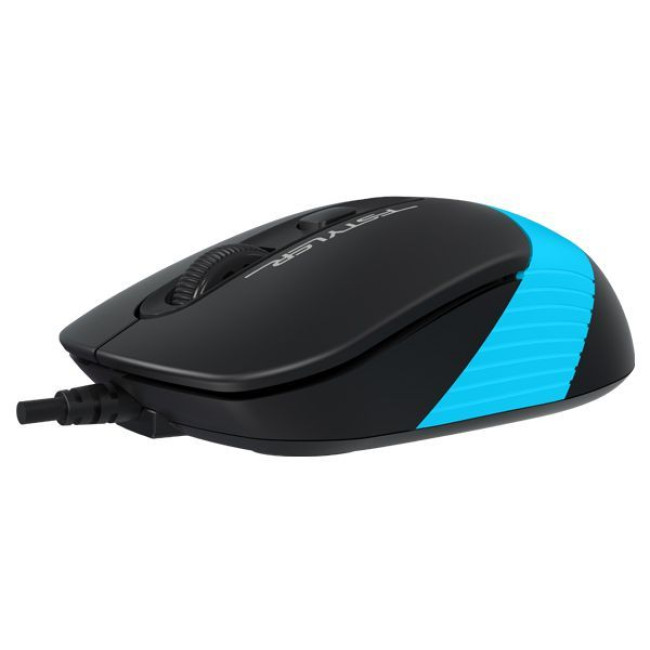 Миша дротова Fstyler, USB, 1600 dpi, чорний + синій