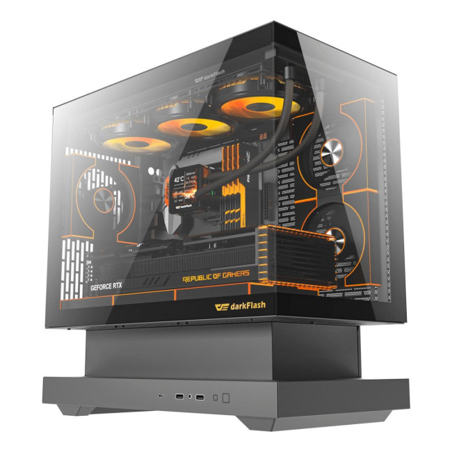 Корпус для комп'ютера MATX W/O PSU F1 BLACK DARK FLASH