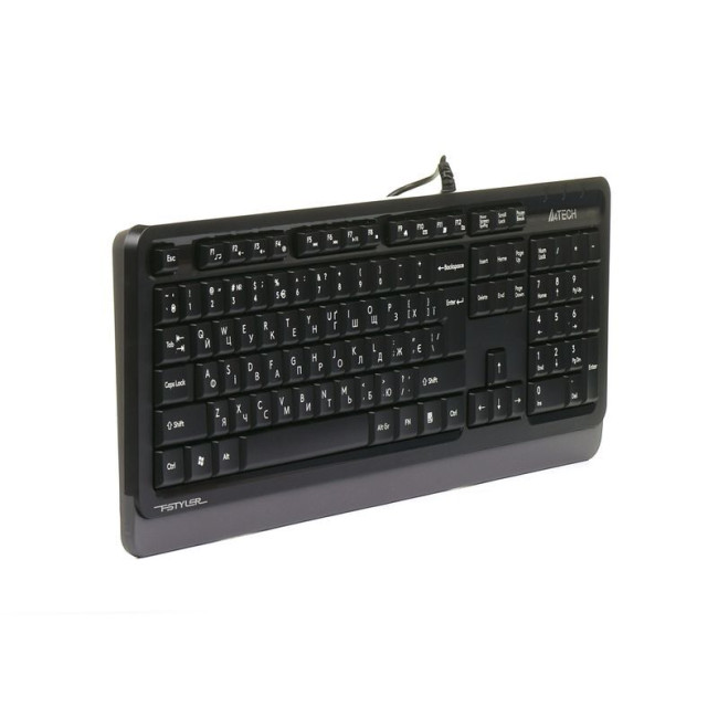 Клавіатура Fstyler Sleek MMedia Comfort, USB, сірий