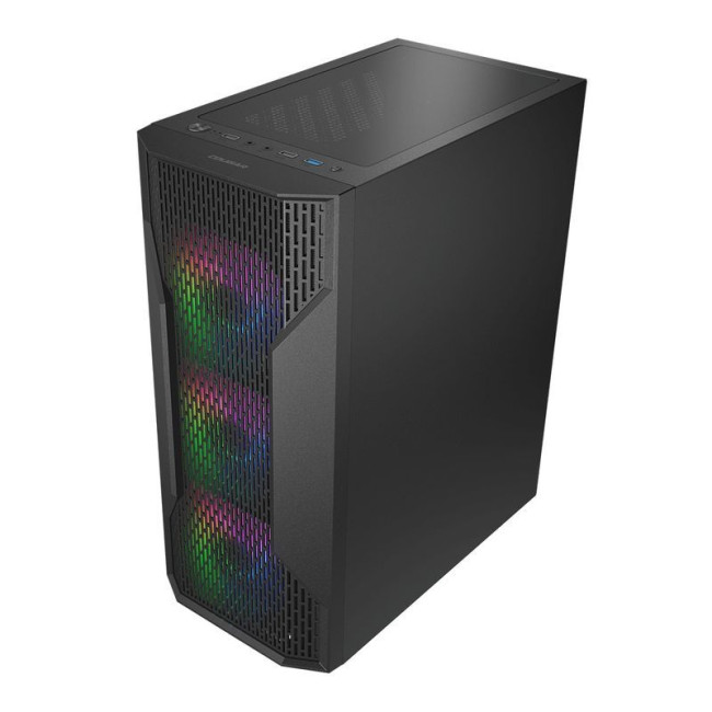 Ігровий корпус, 4*120mm RGB вентилятори передвстановлені, Mini ITX / Micro ATX / ATX, скляне вікно