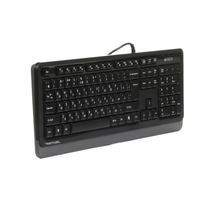 Клавіатура Fstyler Sleek MMedia Comfort, USB, сірий