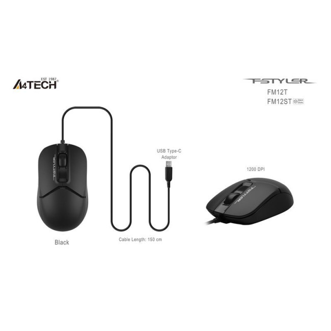 Миша дротова Fstyler, USB, 1200 dpi