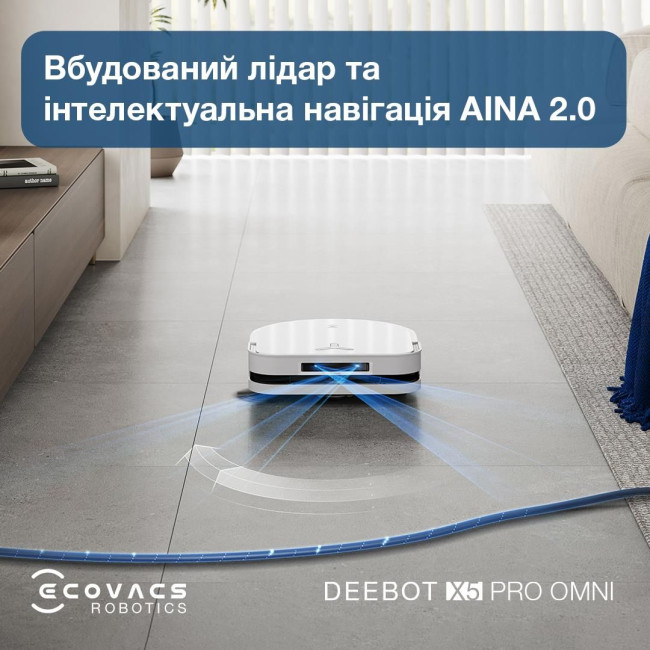Робот-пилосос DEEBOT X5PRO OMNI DDX39 WH ECOVACS