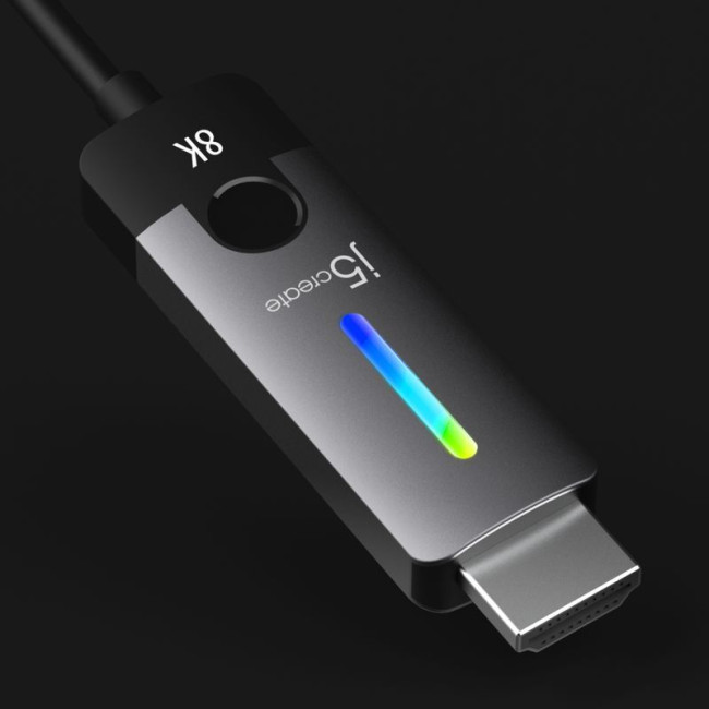 Кабель USB-C на HDMI, 8K 60 Гц, LED RGB 1.8 м