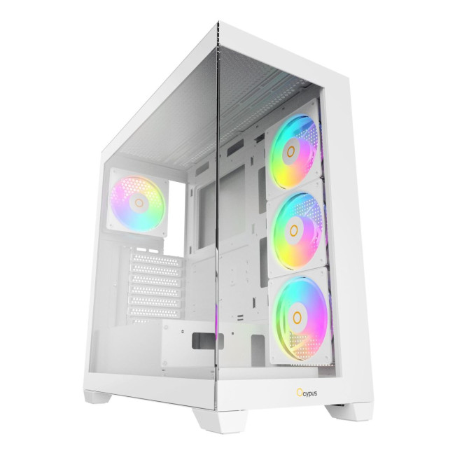 Корпус для комп'ютера ATX W/O PSU GAMMA C72 WH ARGB (GAMMA-C72-WHD400XX-GL) OCYPUS