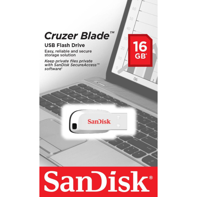 Флеш-пам'ять (накопичувач USB) USB2 16GB SDCZ50C-016G-B35W SANDISK