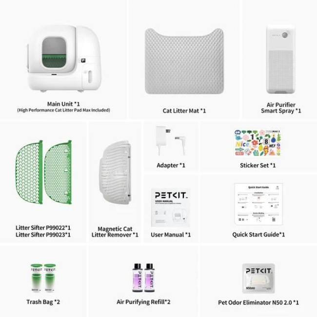 Смарт лоток PETKIT PURA MAX 2 Self-Cleaning Cat Litter Box P9902