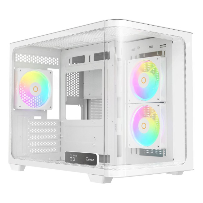 Корпус для комп'ютера IOTA C50 WH CURVE ARGB DIGITAL (IOTA-C50-WHD300CD-GL) OCYPUS