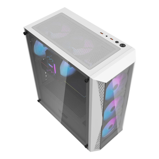 CASE MIDITOWER ATX W/O PSU/DK352 PLUS WHITE DARK FLASH