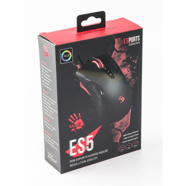 Ігрова миша Bloody, RGB, 3200 CPI, 10M натискань