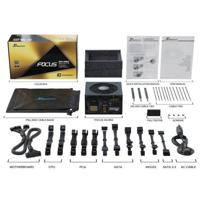 Блок живлення ATX 850W FOCUS-GX-850-ATX31 SEASONIC