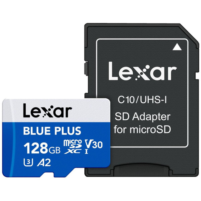 Карта пам’яті MICRO SDXC 128GB UHS-I W/A LMSBLPL128G-BNANG LEXAR