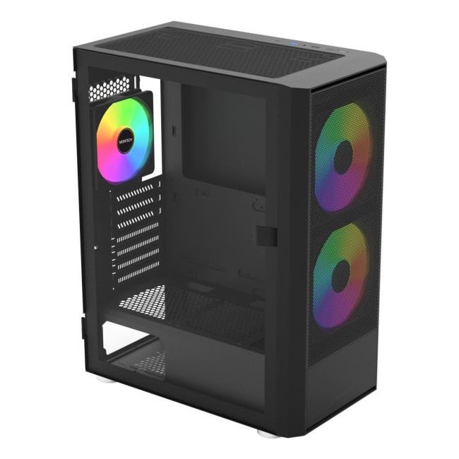 CASE MIDITOWER ATX W/O PSU/BLACK X2 PLUS (B) MONTECH