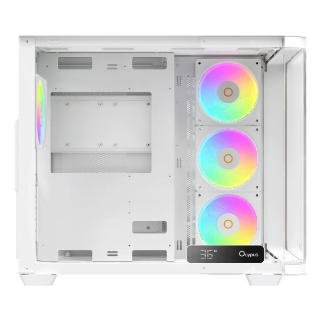 Корпус для комп'ютера IOTA C70 WH CURVE ARGB DIGITAL (IOTA-C70-WHD400CD-GL) OCYPUS