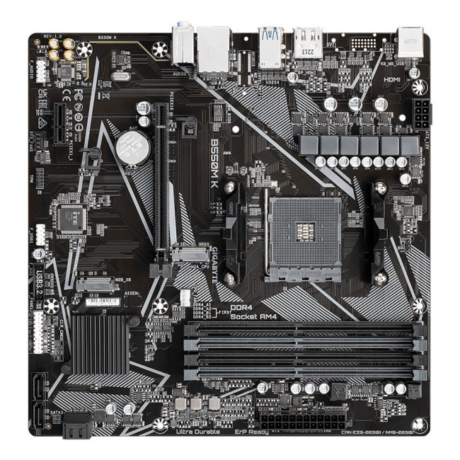 Материнська плата AMD B550 SAM4 MATX B550M K GIGABYTE