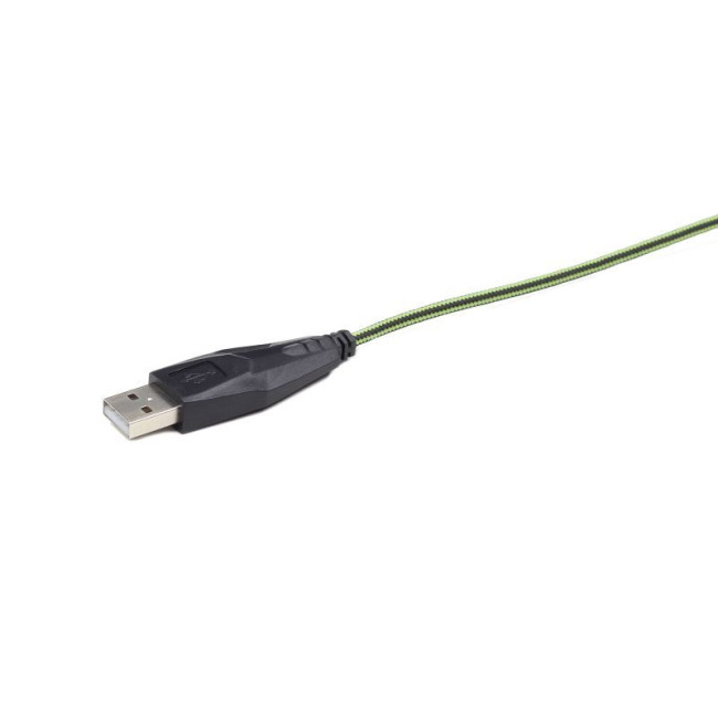 Оптична ігрова миша, USB інтерфейс, 2400 dpi, зелений