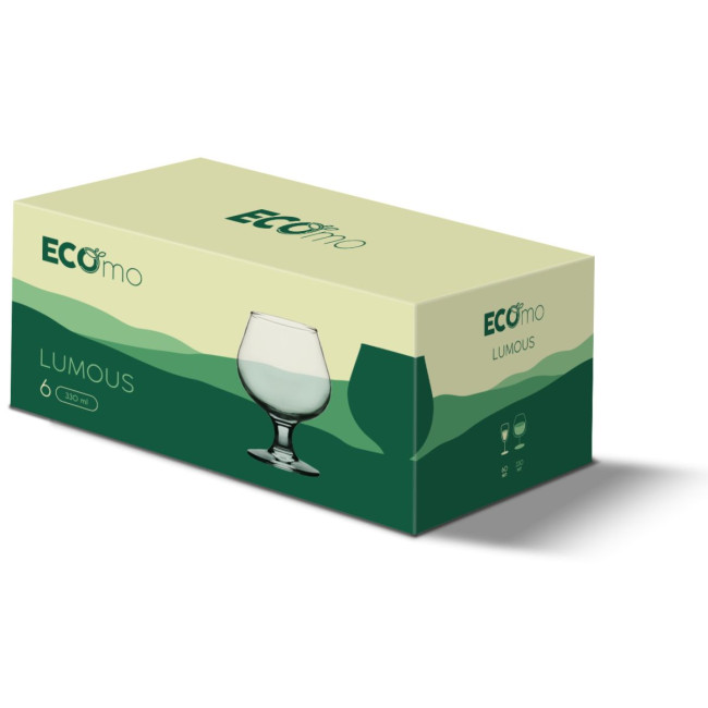 Набір келихів ECOmo Lumous, 6х330 мл