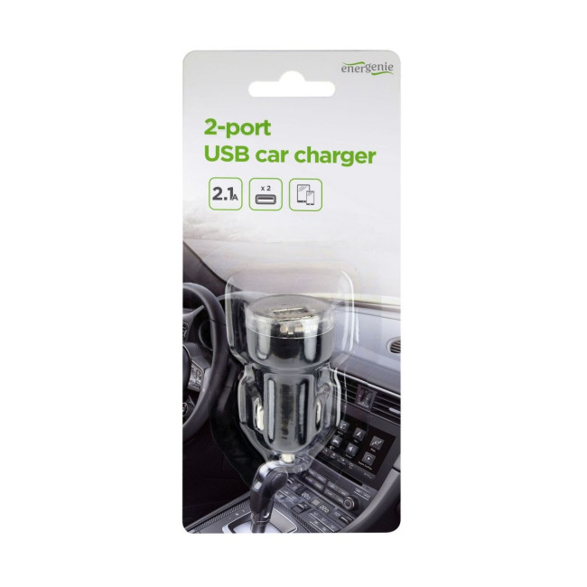 Зарядний пристрій USB 2.1 A, чорний