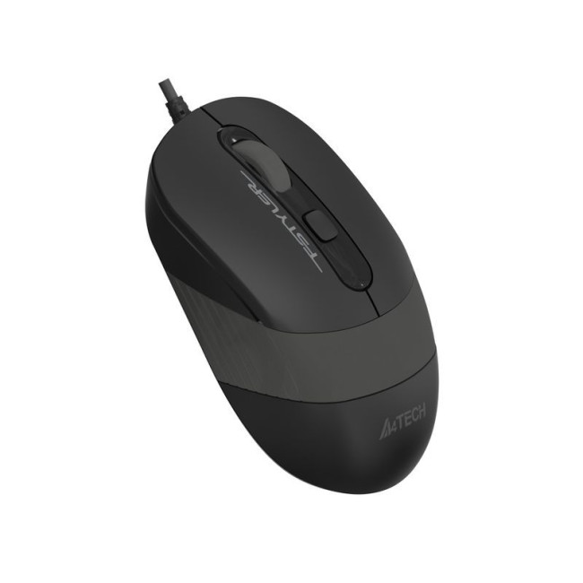 Миша дротова безшумна Fstyler, USB, 1600 dpi, сірий