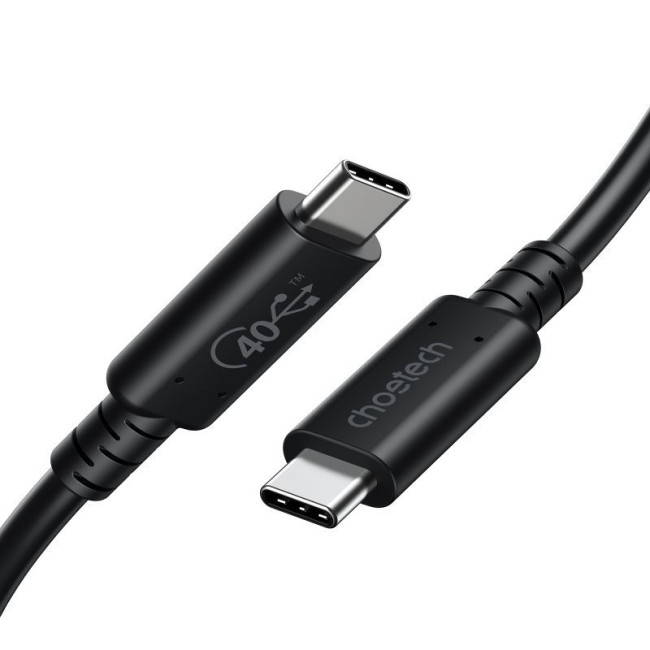 Кабель USB4 (40Gbps) Power Delivery (PD) 100 Ватт, 8K@60Hz, C-тато/C-тато, 0.8 м, преміум