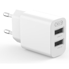 Мережевий зарядний пристрій XO L109 - 12W Dual port USB-A White