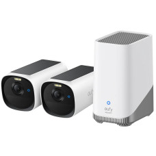 IP-камера Eufy E40 - 2-Cam Kit + HomeBase S380 2K, NV, PV, AI White