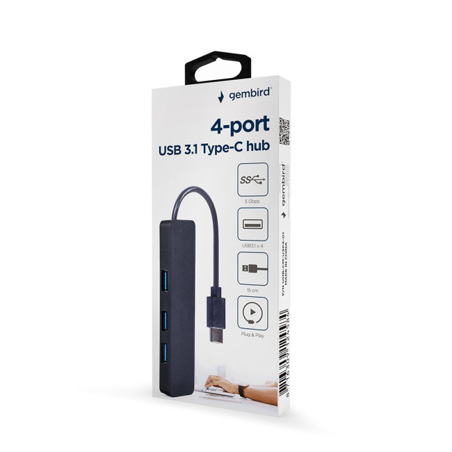 Хаб Type-C UHB-U3P4-01 на 4 порти USB 3.1