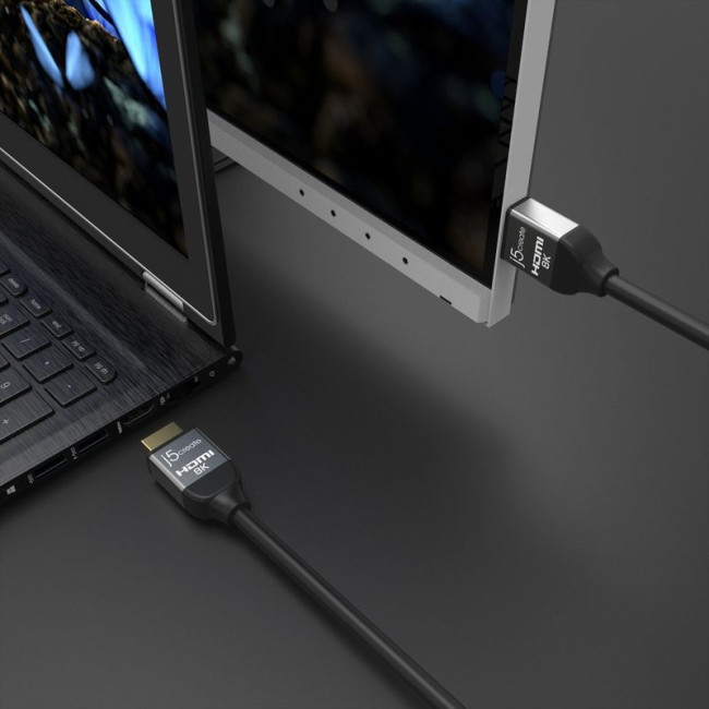 Кабель HDMI V.2.1, 8К 60Гц, HDR10, HLG, 48Gbps, YUV 4:4:4, позолочені конектори, 2 м