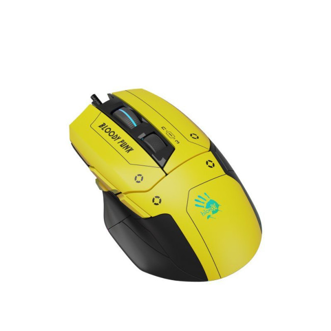 Ігрова миша Bloody Activated, RGB, 10000 CPI, 50M натискань, жовтий