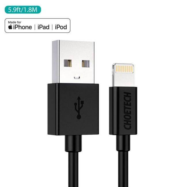 Кабель USB 2.0 А-тато/Lightning , MFI, 1.8 м, преміум, 2.1 А