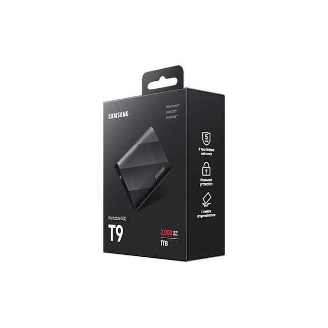 Твердотільний запам’ятовувальний пристрій накопичувач (SSD) USB3.2 1TB EXT. T9 MU-PG1T0B/EU SAMSUNG