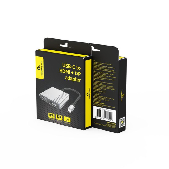 Док станція USB-C 3-в-1 (USB/HDMI/PD), сірий