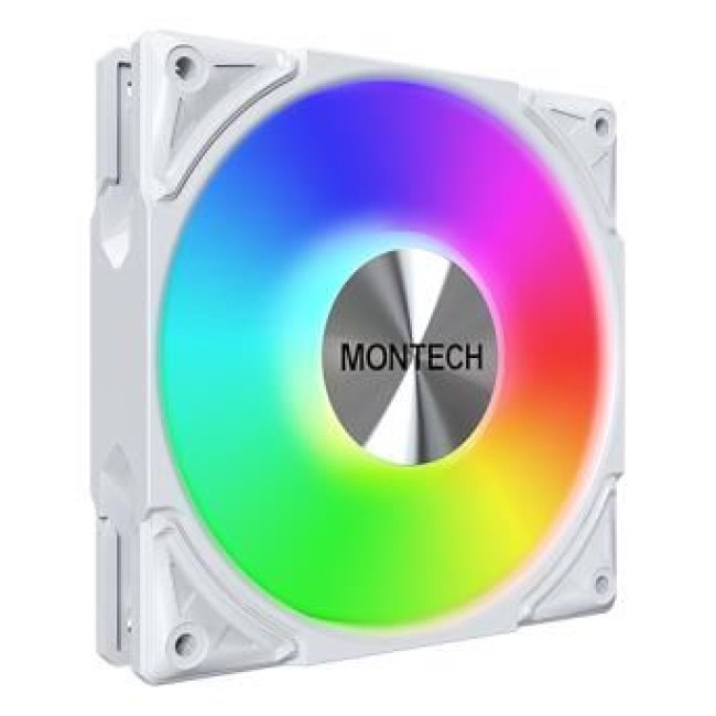 Корпусний вентилятор 120MM METAL PRO 12 ARGB PWM WHITE MONTECH