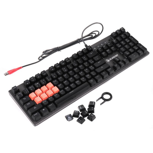 Клавіатура механічна ігрова, USB, LK-Green switches, підсвічування