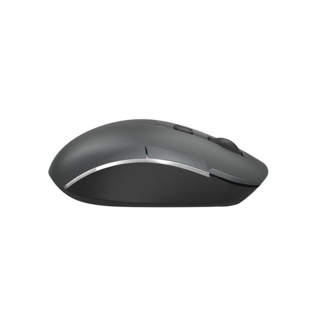Миша бездротова безшумна Fstyler, Bluetooth / 2.4 ГГц, вбудований акумулятор, 2000DPI, сірий+чорний