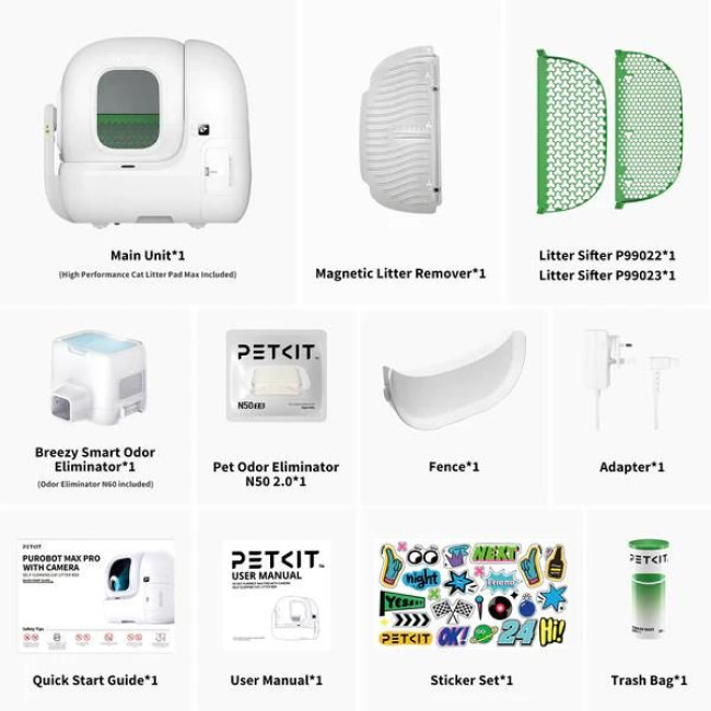 Смарт лоток PETKIT PUROBOT MAX PRO with cam self-clean P9904