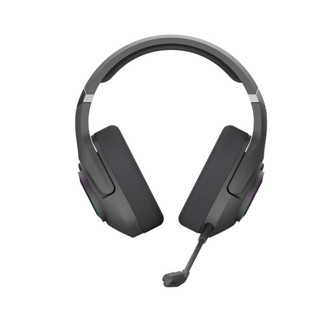 Ігрові бездротові навушники з мікрофоном, RGB підсвічування, Bluetooth + 2.4GHz + 3.5 jack