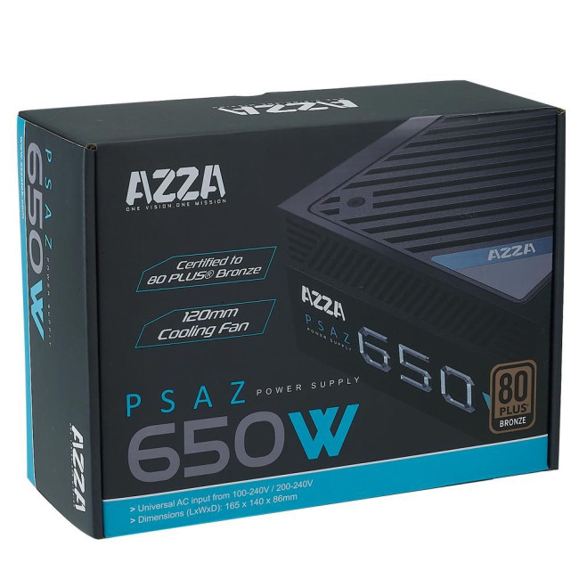 Блок живлення ATX 650W PSAZ-650B AZZA