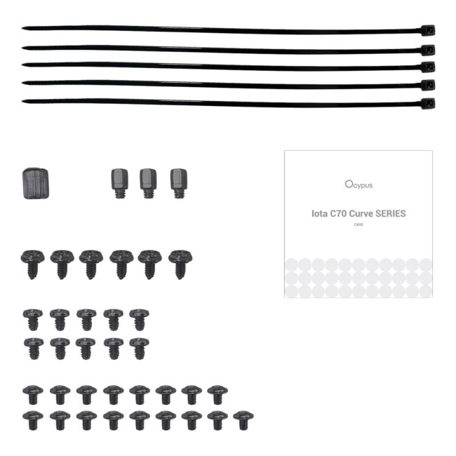 Корпус для комп'ютера IOTA C70 BK CURVE ARGB DIGITAL (IOTA-C70-BKD400CD-GL) OCYPUS