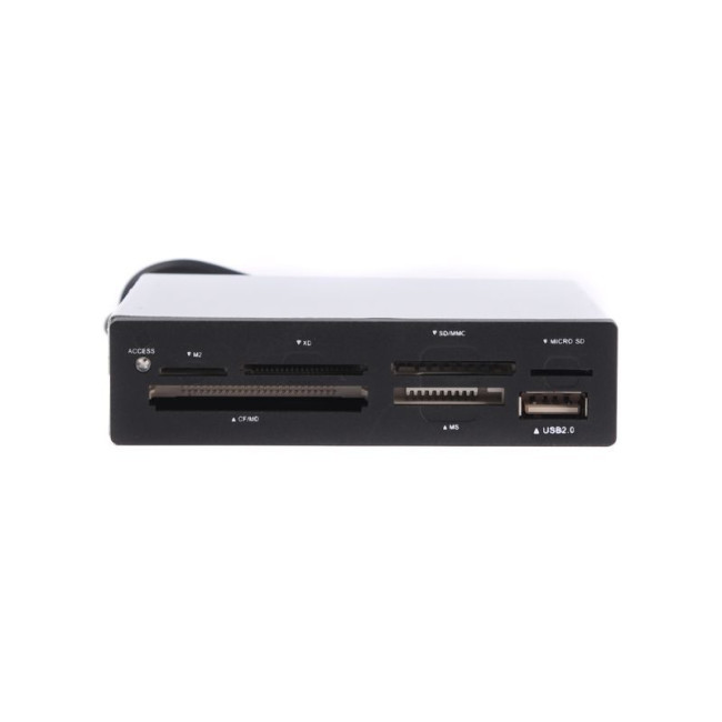 Кардридер внутрішній, USB 2.0, підтримує CF / MD / MS / SD / MMC / XD, чорний