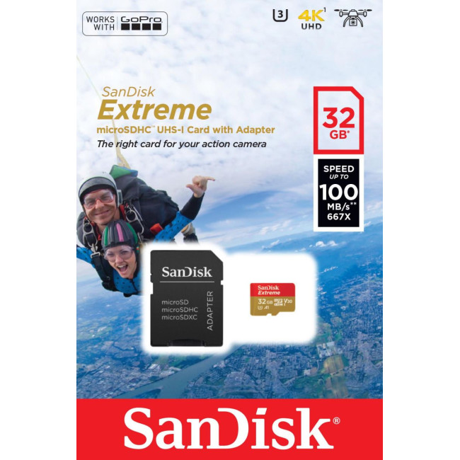 Карта пам’ятi MICRO SDHC 32GB UHS-I W/A SDSQXAF-032G-GN6AA SANDISK