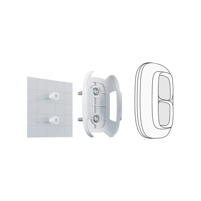 Ajax, Holder for Button/Double Button white тримач для тривожної кнопки
