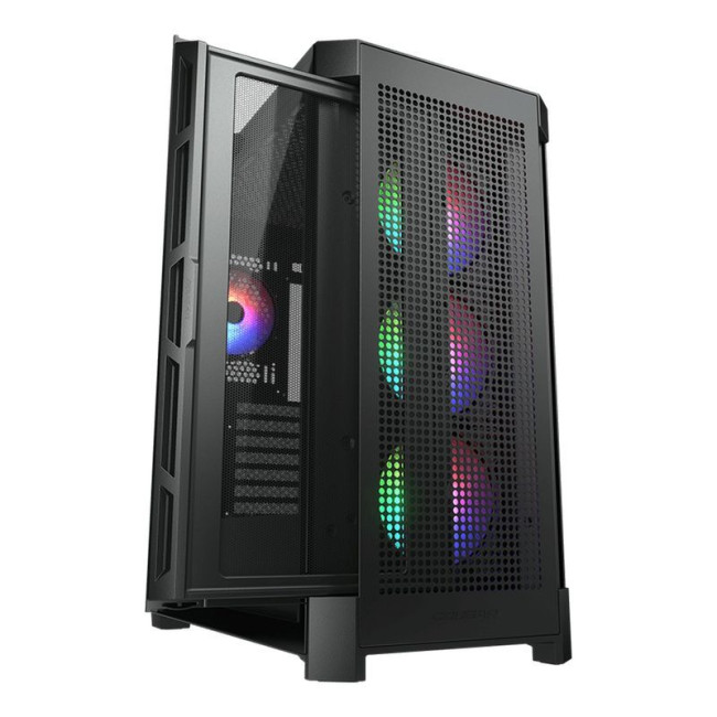 Ігровий корпус, 3*120mm ARGB, 1*120mm ARGB вентилятори передвстановлені, ATX/mATX/mini-ITX, скляне вікно