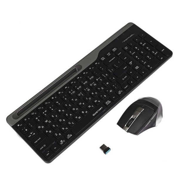 Комплект бездротовий Fstyler клавіатура+миша (FB35C+FBK25), Smoky Grey, USB