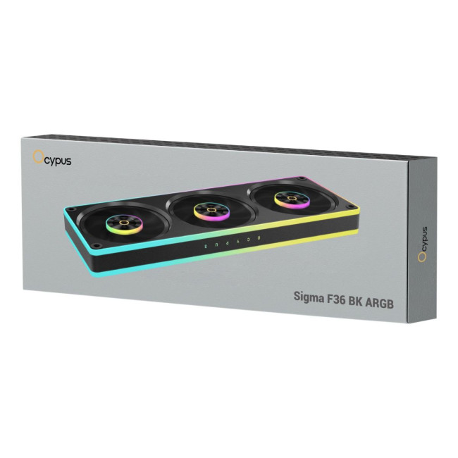 Вентиляторна панель SIGMA F36 ARGB чорний (SIGMA-F36-BK3AM00X-GL) OCYPUS