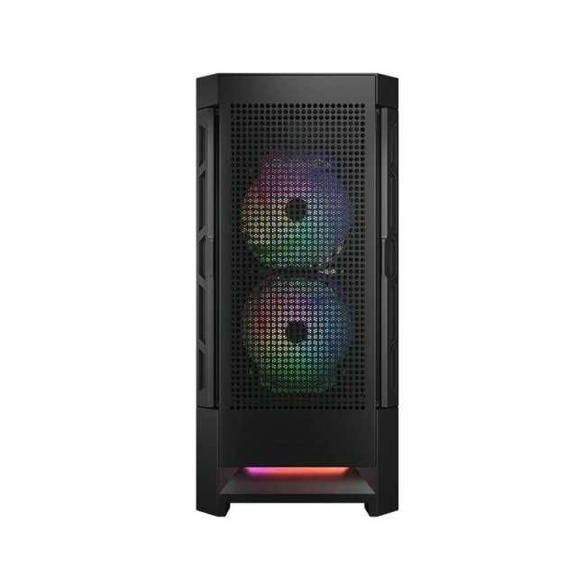 Ігровий корпус, 2*140mm RGB, 1*120mm RGB вентилятори передвстановлені, ATX/mATX/mini-ITX, скляне вікно